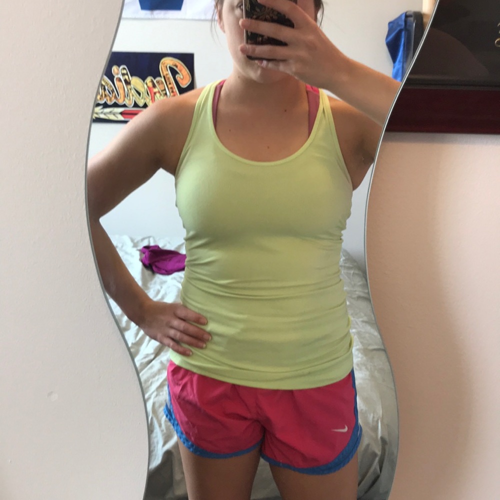 Lululemon neon yellow tank
